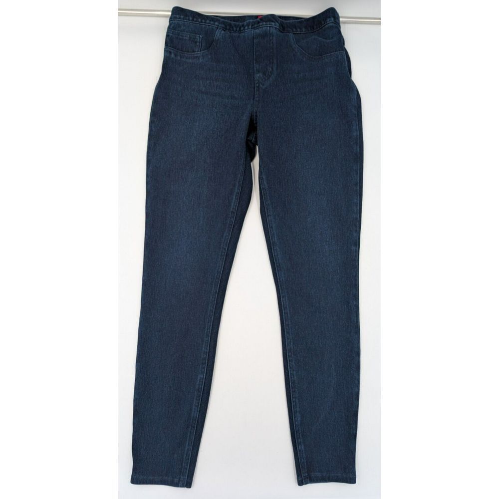 Spanx Jean-ish Ankle Leggings Blue Stretch‎ Denim 20018R Women's Size Medium